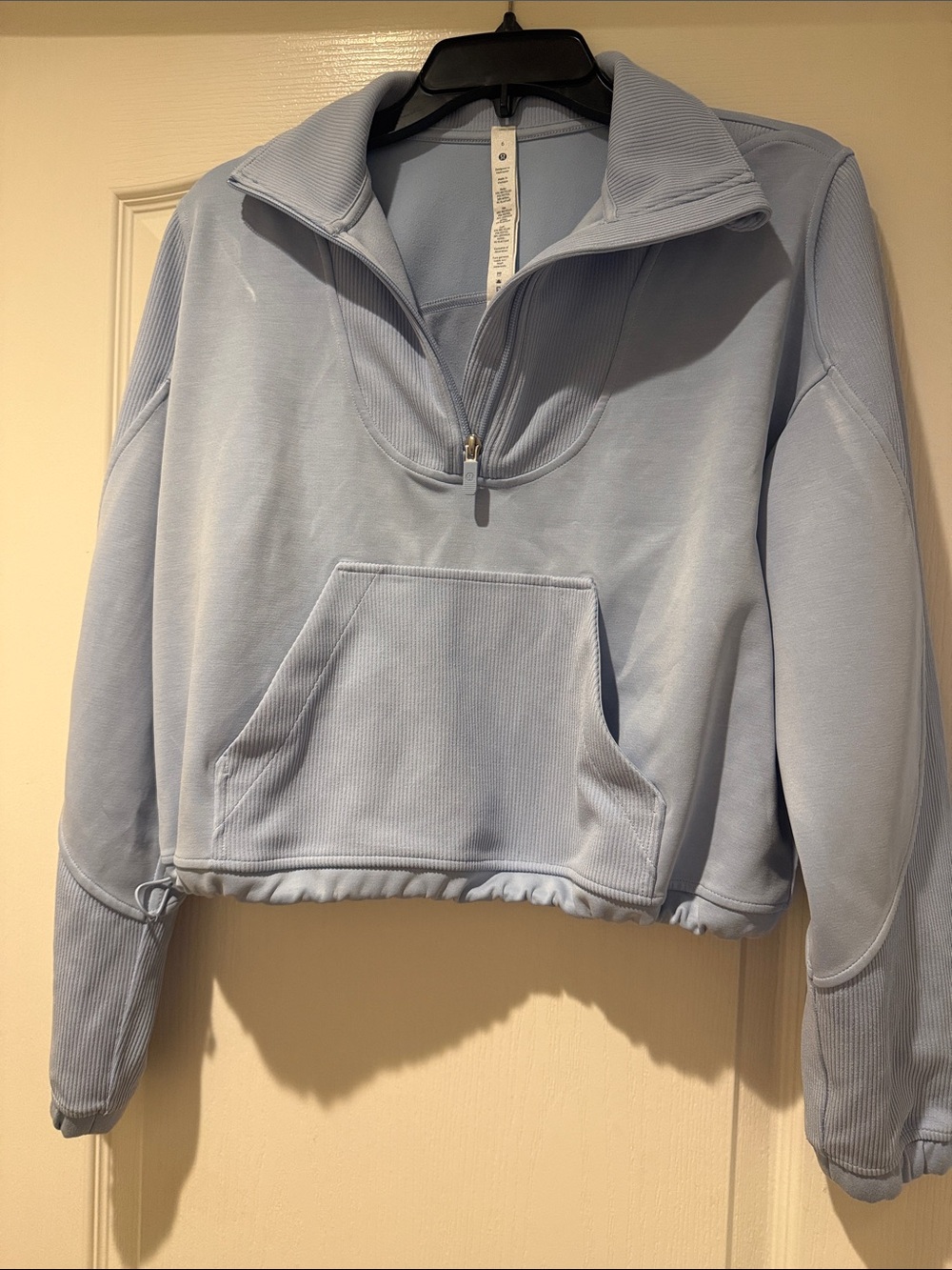 lululemon athletica Light Blue Half-Zip Pullover